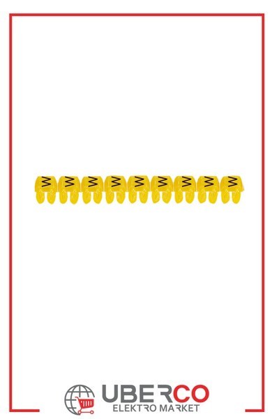 LEGRAND 038322Legrand CAB 3 İşaretleme Sistemi - Viking 3 klemens/kablo harf işaretleme - Harf W - Kesit 0,5-1,5 mm²Legrand CAB 3 İşaretleme Sistemi - Viking 3 klemens-kablo{ubercoelektromarket}