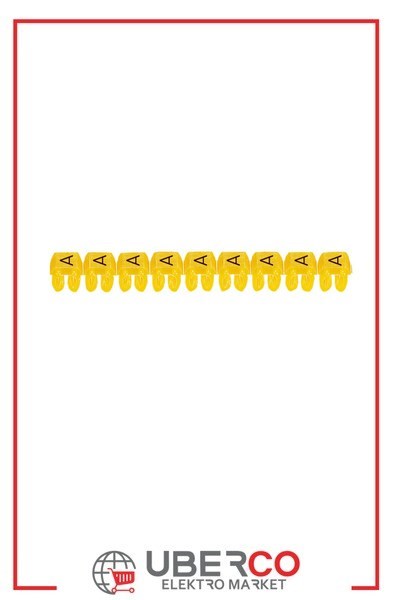 LEGRAND 038300Legrand CAB 3 İşaretleme Sistemi - Viking 3 klemens/kablo harf işaretleme - Harf A - Kesit 0,5-1,5 mm²Legrand CAB 3 İşaretleme Sistemi - Viking 3 klemens-kablo{ubercoelektromarket}