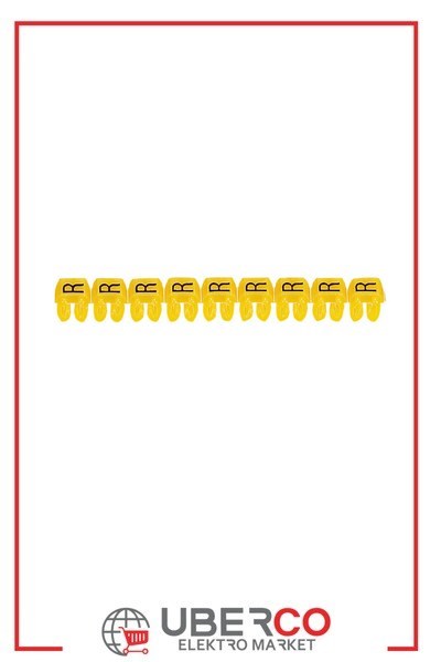 LEGRAND 038347Legrand CAB 3 İşaretleme Sistemi - Viking 3 klemens/kablo harf işaretleme - Harf R - Kesit 1,5-2,5 mm²Legrand CAB 3 İşaretleme Sistemi - Viking 3 klemens-kablo{ubercoelektromarket}