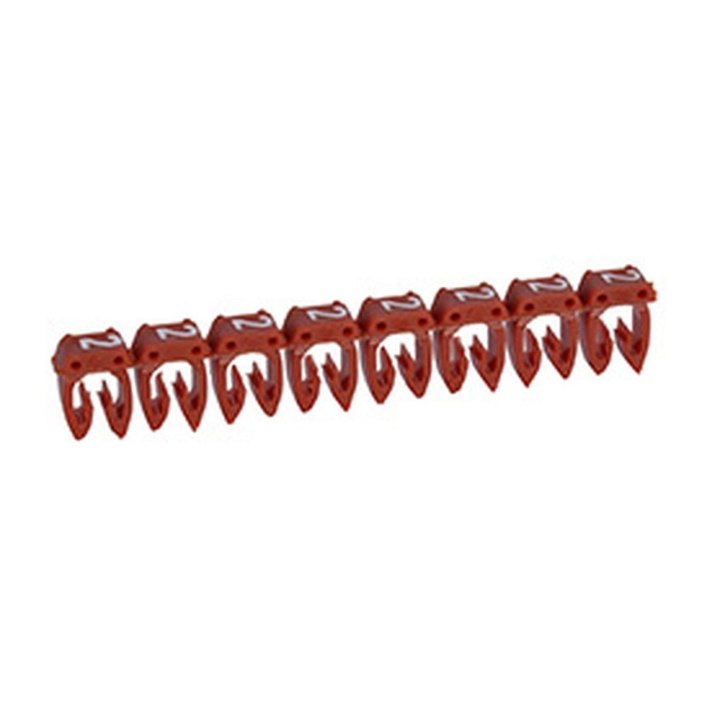 LEGRAND 038102Legrand CAB 3 İşaretleme Sistemi - Viking 3 klemens/kablo rakam işaretleme - Rakam 2 - Kesit 0,15-0,5 mm²Legrand CAB 3 İşaretleme Sistemi - Viking 3 klemens-kablo{ubercoelektromarket}