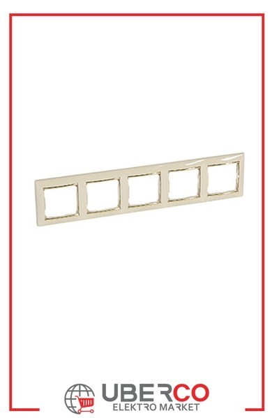 LEGRAND 774155Legrand Çerçeveler - Beşli - Bej / Altın bantlıLegrand Çerçeveler - Beşli - Bej - Altın bantlı{ubercoelektromarket}