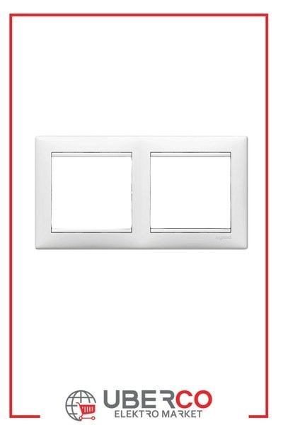 LEGRAND 774452Legrand Çerçeveler - İkili - BeyazLegrand Çerçeveler - İkili - Beyaz{ubercoelektromarket}