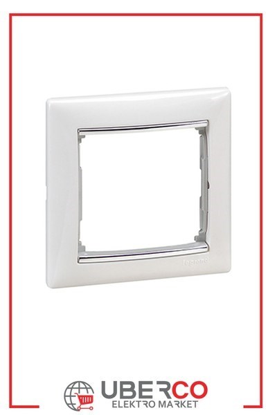 LEGRAND 770491Legrand Çerçeveler - Tekli - Beyaz / Gümüş bantlıLegrand Çerçeveler - Tekli - Beyaz - Gümüş bantlı{ubercoelektromarket}