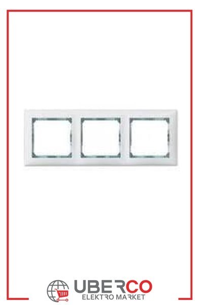 LEGRAND 774463Legrand Çerçeveler - Üçlü Yatay - Beyaz / Kristal bantlıLegrand Çerçeveler - Üçlü Yatay - Beyaz - Kristal bantlı{ubercoelektromarket}