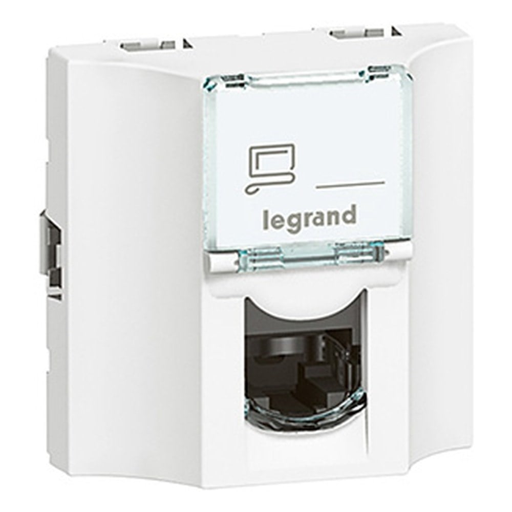 LEGRAND 078622Legrand Çift Taraflı RJ45 Girişli CAT6 UTP, 8 Kontak, BeyazLegrand Çift Taraflı RJ45 Girişli CAT6 UTP, 8 Kontak, Beyaz{ubercoelektromarket}