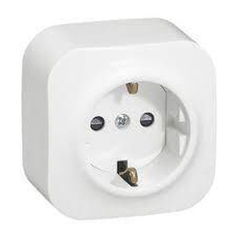 LEGRAND 782420Legrand Forix IP21 serisi sıva üstü çocuk korumalı beyaz tekli prizLegrand Çocuk korumalı topraklı priz - Beyaz{ubercoelektromarket}