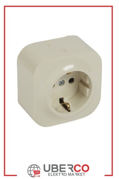 LEGRAND 782450Legrand Forix IP21 serisi sıva üstü çocuk korumalı bej tekli prizLegrand Çocuk korumalı topraklı priz - Bej{ubercoelektromarket}