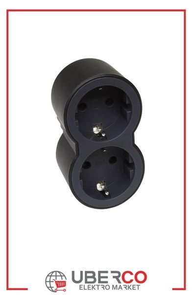 LEGRAND 694517Legrand ÇOKLU FİŞ/PRİZLER, 16 A, 2 X 2P+E ÖNDEN ÇIKIŞLI, SİYAH/KOYU GRİLegrand Çoklu - 2li önden çıkışlı priz - 16A - Siyah-Koyu{ubercoelektromarket}