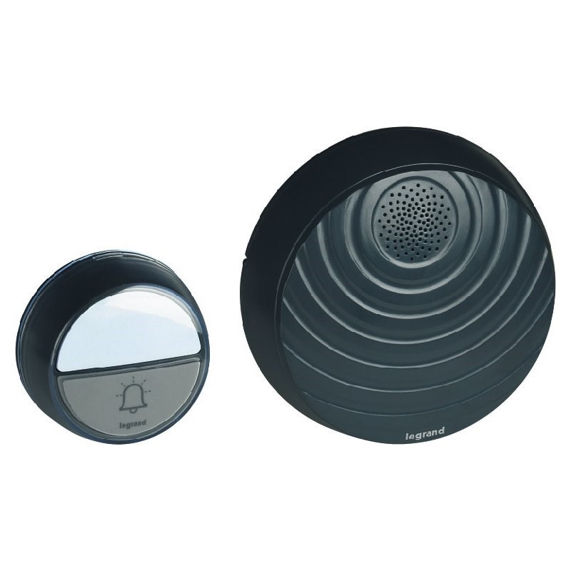 LEGRAND 094253Legrand Comfort serisi RF zil kiti, IP44 zil butonu - AntrasitLegrand Comfort serisi RF zil kiti, IP44 zil butonu{ubercoelektromarket}