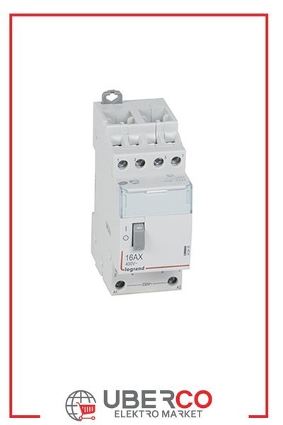 LEGRAND 412416Legrand Darbe akım anahtarı (Telerüptör) 4P 16A 230V kontrol gerilimi 4NA kontaklıLegrand Darbe Akım Anahtarı (Telerüptör) - 4K 16A 230V - 4NA{ubercoelektromarket}