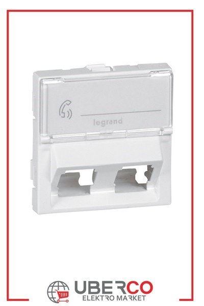LEGRAND 078613Legrand Data Prizi, Keystone Adaptör, 2 Çıkışlı, 45°, 2M, BeyazLegrand Data Prizi, Keystone Adaptör, 2 Çıkışlı, 45°, 2M{ubercoelektromarket}