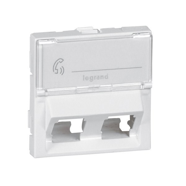 LEGRAND 078613Legrand Data Prizi, Keystone Adaptör, 2 Çıkışlı, 45°, 2M, BeyazLegrand Data Prizi, Keystone Adaptör, 2 Çıkışlı, 45°, 2M{ubercoelektromarket}