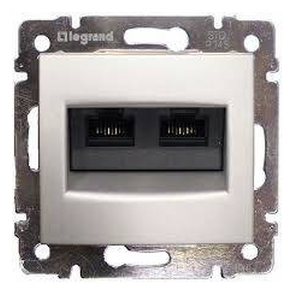 LEGRAND 770231Legrand Valena Cat5e data prizi RJ45 UTP - 2çıkış AlüminyumLegrand Data Prizleri - RJ45 Cat5e UTP, 2 çıkış{ubercoelektromarket}