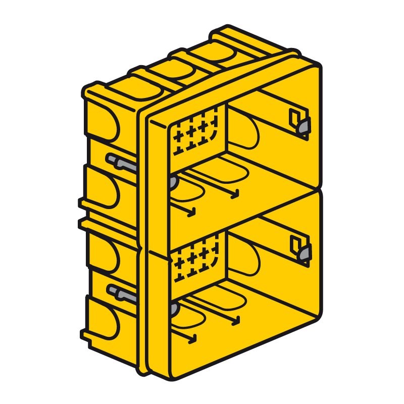 LEGRAND 089379Legrand Celest otomasyon Batibox alçıpan buat, 3.5'' dok. ekran 50 mm der.Legrand Derinlik - 3,5