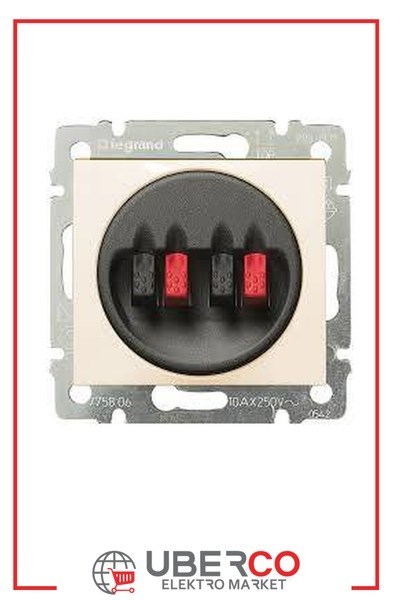 LEGRAND 774324Legrand Diğer - 2'li hoparlör prizi - BejLegrand Diğer - 2li hoparlör prizi - Bej{ubercoelektromarket}