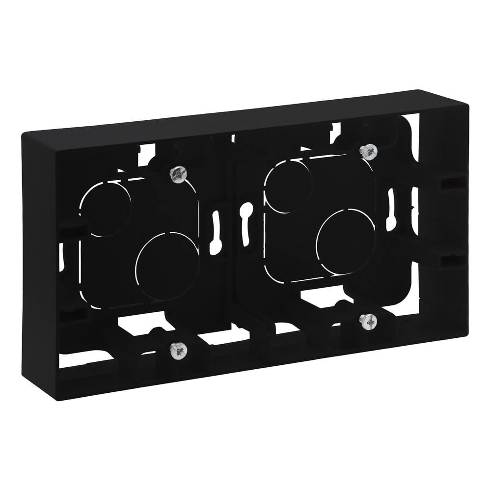 LEGRAND 768648Legrand Diğer Ürünler - İkili sıva üstü kasa - SiyahLegrand Diğer Ürünler - İkili sıva üstü kasa - Siyah{ubercoelektromarket}