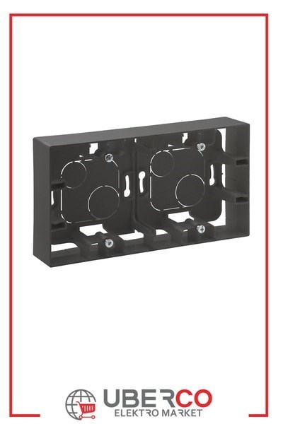 LEGRAND 768848Legrand Diğer Ürünler - İkili sıva üstü kasa - TitanyumLegrand Diğer Ürünler - İkili sıva üstü kasa - Titanyum{ubercoelektromarket}
