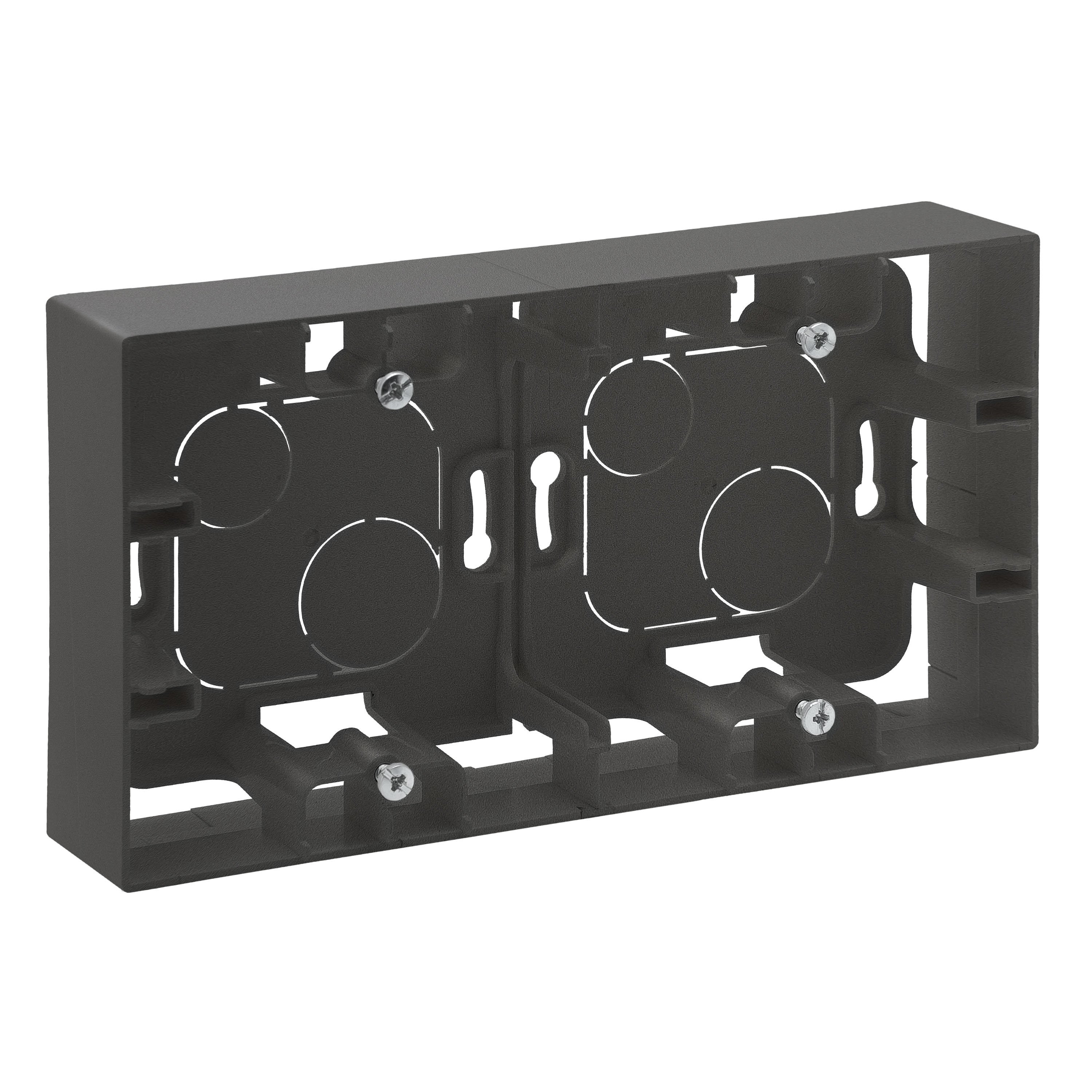 LEGRAND 768848Legrand Diğer Ürünler - İkili sıva üstü kasa - TitanyumLegrand Diğer Ürünler - İkili sıva üstü kasa - Titanyum{ubercoelektromarket}