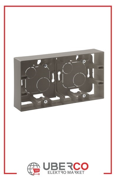 LEGRAND 768548Legrand Diğer Ürünler - İkili sıva üstü kasa - BronzLegrand Diğer Ürünler - İkili sıva üstü kasa - Bronz{ubercoelektromarket}