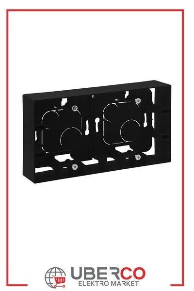 LEGRAND 768648Legrand Diğer Ürünler - İkili sıva üstü kasa - SiyahLegrand Diğer Ürünler - İkili sıva üstü kasa - Siyah{ubercoelektromarket}