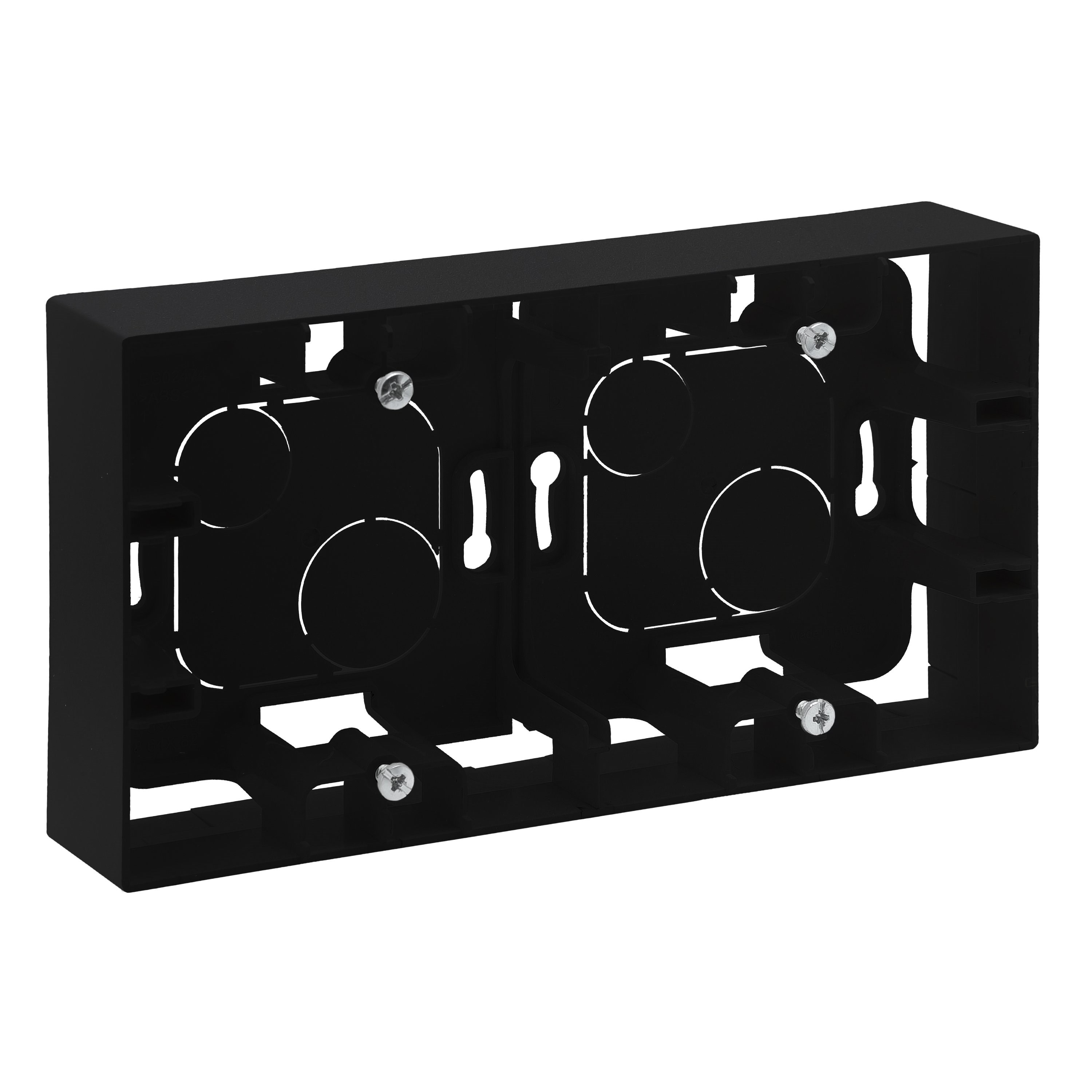 LEGRAND 768648Legrand Diğer Ürünler - İkili sıva üstü kasa - SiyahLegrand Diğer Ürünler - İkili sıva üstü kasa - Siyah{ubercoelektromarket}