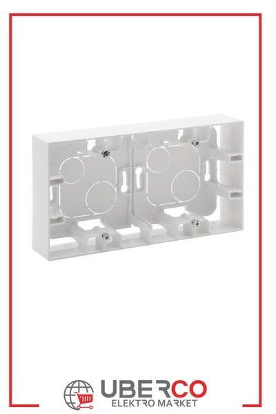 LEGRAND 768148Legrand Diğer Ürünler - İkili sıvaüstü kasa - Beyaz (7 681 48)Legrand Diğer Ürünler - İkili sıvaüstü kasa - Beyaz{ubercoelektromarket}