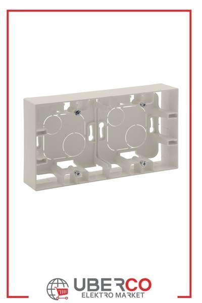 LEGRAND 768448Legrand Diğer Ürünler - İkili sıvaüstü kasa - KremLegrand Diğer Ürünler - İkili sıvaüstü kasa - Krem{ubercoelektromarket}