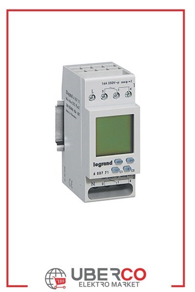 LEGRAND 603771Legrand Digital zaman saati 230V 16A 2 kanalLegrand Digital zaman saati 230V 16A 2 kanal{ubercoelektromarket}