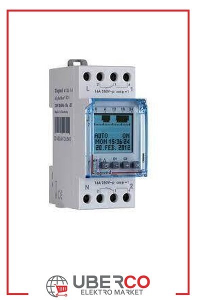 LEGRAND 412654Legrand Dijital Zaman Saati - Astronomik - Gerilim 230V~ - NA+NK 1 Çıkış 230V~Legrand Dijital Zaman Saati - Astronomik - Gerilim 230V~{ubercoelektromarket}