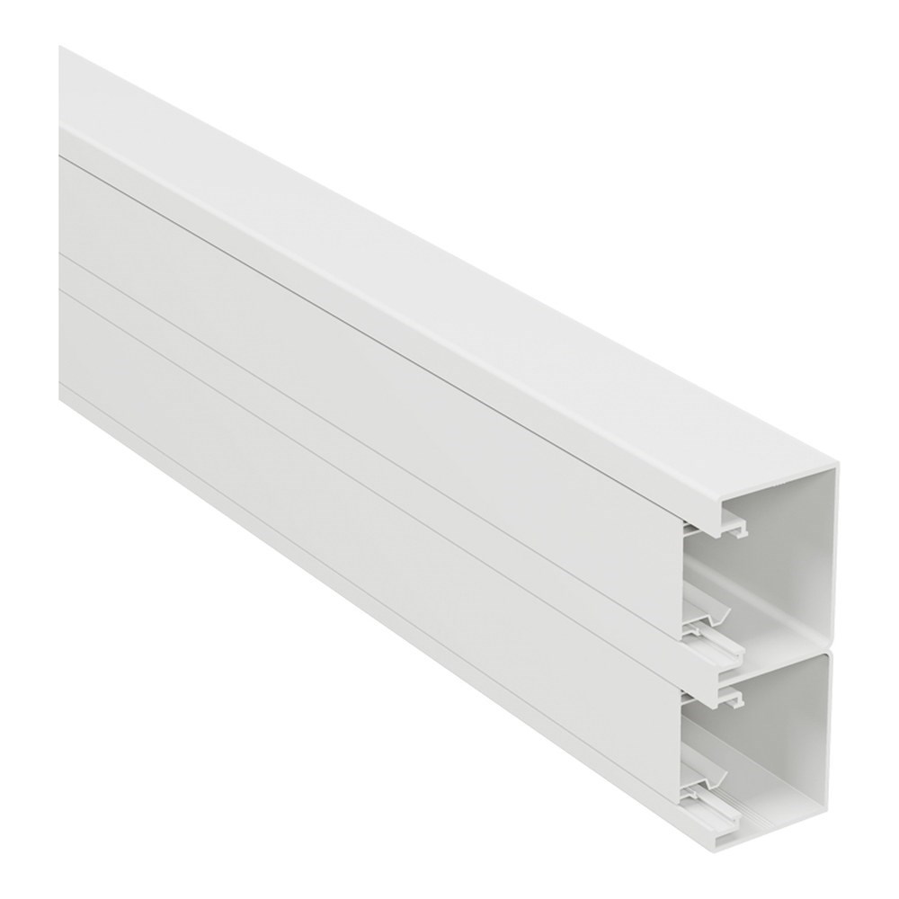 LEGRAND 638040Legrand DLP-S Kaidesiz Montaj Kanalı (Kapaklı) - Kesit 50x130 mm - Bölümleme Perdesi İle Temin Edilir (2 Bölme)Legrand DLP-S Kaidesiz Montaj Kanalı (Kapaklı) - Kesit{ubercoelektromarket}
