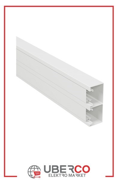 LEGRAND 638040Legrand DLP-S Kaidesiz Montaj Kanalı (Kapaklı) - Kesit 50x130 mm - Bölümleme Perdesi İle Temin Edilir (2 Bölme)Legrand DLP-S Kaidesiz Montaj Kanalı (Kapaklı) - Kesit{ubercoelektromarket}