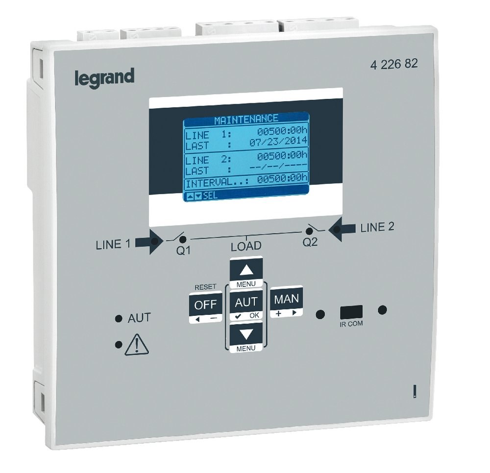 LEGRAND 422682Legrand DMX3 Açık TİP Şalter - Enversör Sistem Ekipmanı - Elektronik Kontrol Ünitesi - LCD Ekranlı 230 V ACLegrand DMX3 Açık TİP Şalter - Enversör Sistem Ekipmanı{ubercoelektromarket}