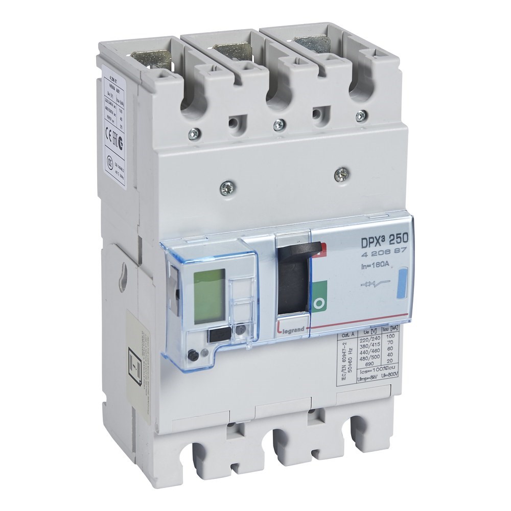 LEGRAND 420697Legrand DPX³250 ELE&SG 3P 160A 70kALegrand DPX³250 ELE&SG 3P 160A 70kA{ubercoelektromarket}
