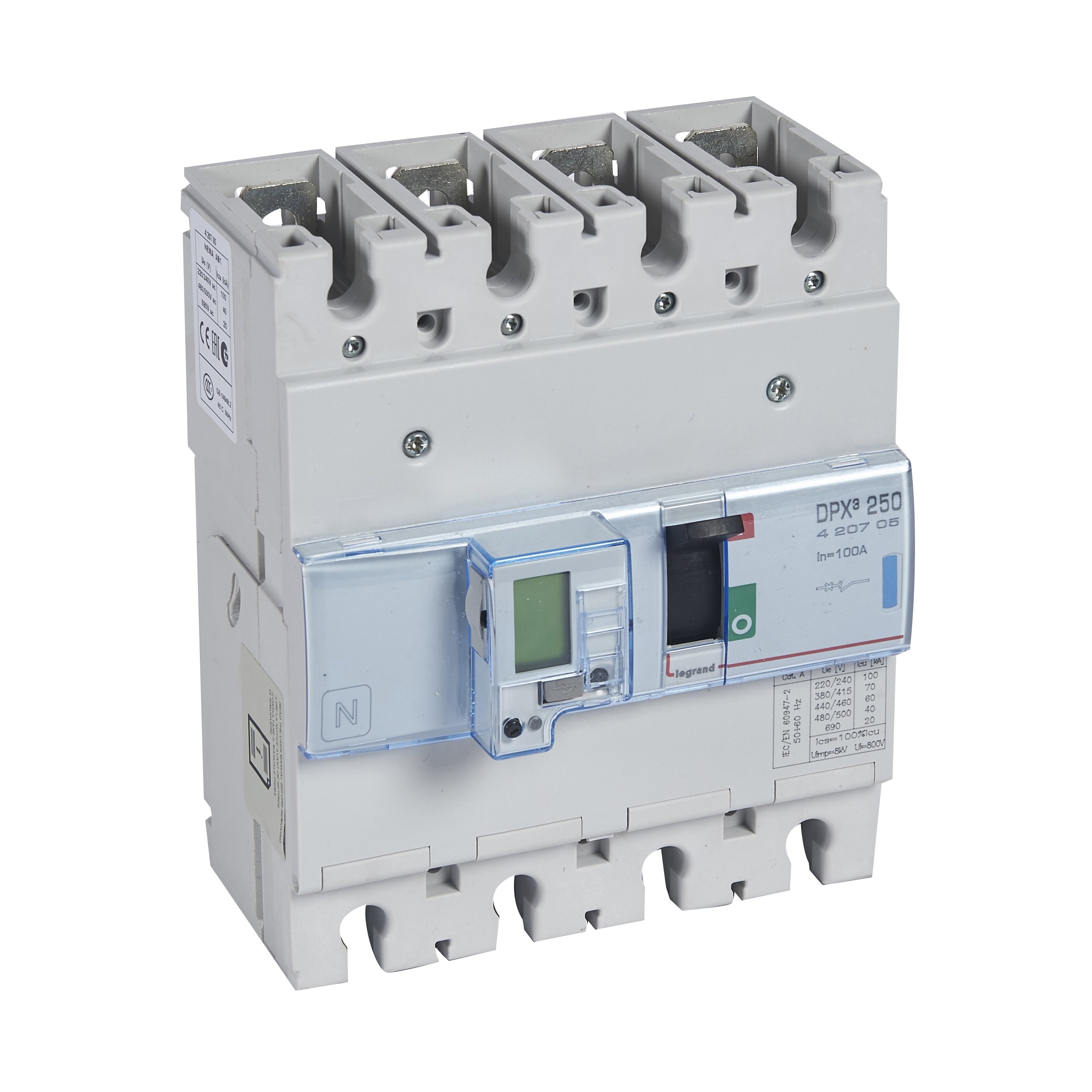 LEGRAND 420705Legrand DPX³250 ELE&SG 4P 100A 70kALegrand DPX³250 ELE&SG 4P 100A 70kA{ubercoelektromarket}