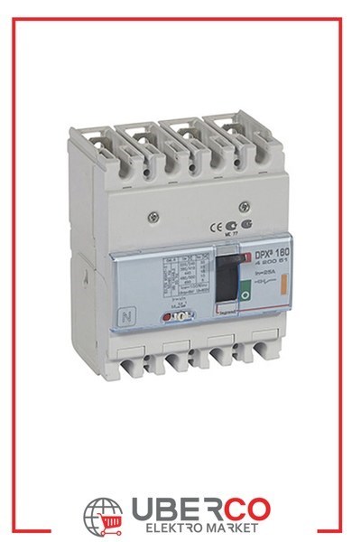 LEGRAND 420051Legrand DPX3 160 Kompakt Şalter - Termik manyetik - 4 kutup - Icu(kA) 25 - In(A) 25Legrand DPX3 160 Kompakt Şalter - Termik manyetik - 4 kutup{ubercoelektromarket}
