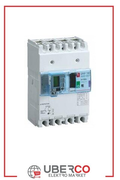 LEGRAND 420037Legrand DPX3 160 Kompakt Şalter - Termik manyetik - 4 kutup - Entegre kaçak akım modüllü - Icu(kA) 16 - In(A) 160Legrand DPX3 160 Kompakt Şalter - Termik manyetik - 4 kutup{ubercoelektromarket}