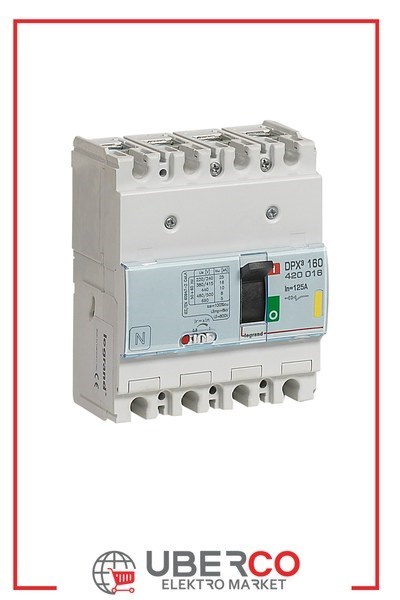 LEGRAND 420016Legrand DPX3 160 Kompakt Şalter - Termik manyetik - 4 kutup - Icu(kA) 16 - In(A) 125Legrand DPX3 160 Kompakt Şalter - Termik manyetik - 4 kutup{ubercoelektromarket}