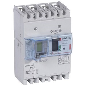 LEGRAND 420114Legrand DPX3 160 Kompakt Şalter - Termik manyetik - 4 kutup - Entegre kaçak akım modüllü - Icu(kA) 36 - In(A) 80Legrand DPX3 160 Kompakt Şalter - Termik manyetik - 4 kutup{ubercoelektromarket}