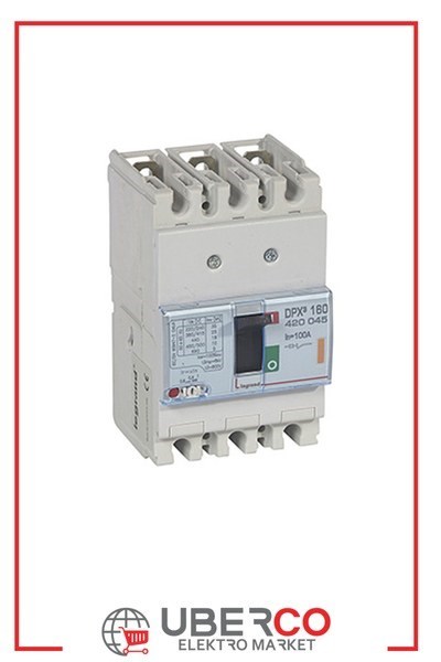 LEGRAND 420045Legrand DPX3 160 Kompakt Şalter - Termik manyetik - 3 kutup - Icu(kA) 25 - In(A) 100Legrand DPX3 160 Kompakt Şalter - Termik manyetik - 3 kutup{ubercoelektromarket}