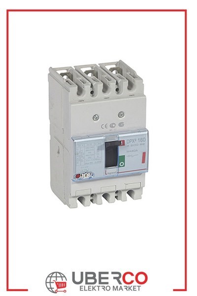 LEGRAND 420082Legrand DPX3 160 Kompakt Şalter - Termik manyetik - 3 kutup - Icu(kA) 36 - In(A) 40Legrand DPX3 160 Kompakt Şalter - Termik manyetik - 3 kutup{ubercoelektromarket}