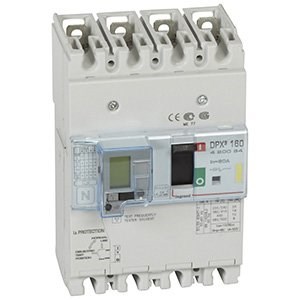 LEGRAND 420034Legrand DPX3 160 Kompakt Şalter - Termik manyetik - 4 kutup - Entegre kaçak akım modüllü - Icu(kA) 16 - In(A) 80Legrand DPX3 160 Kompakt Şalter - Termik manyetik - 4 kutup{ubercoelektromarket}