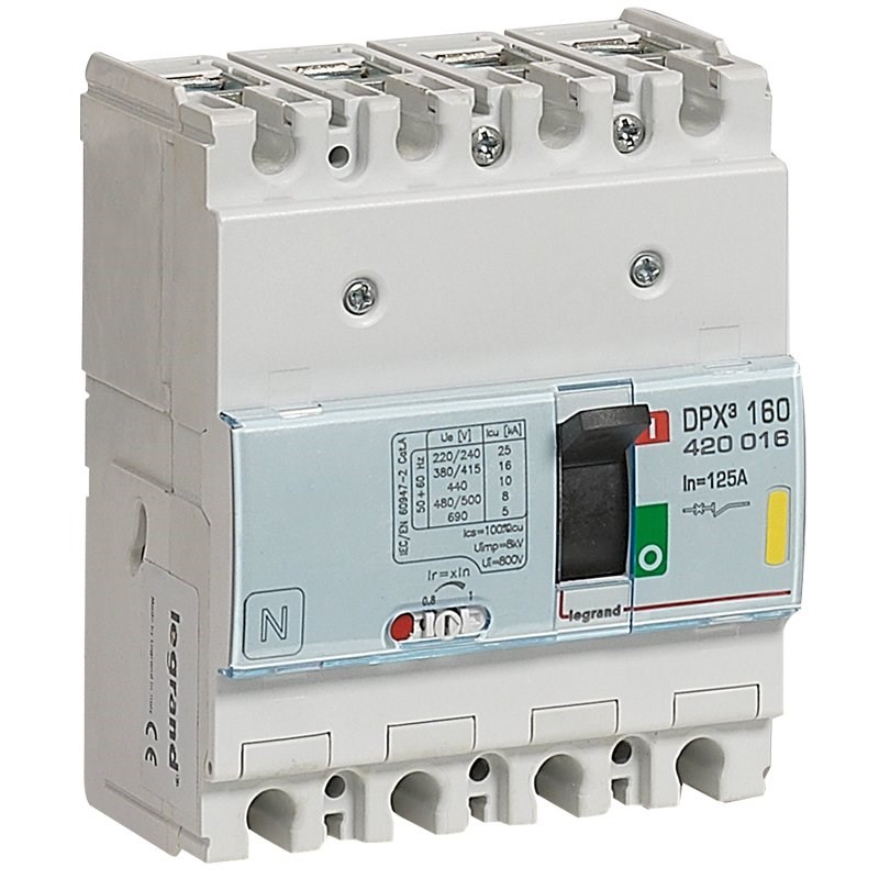 LEGRAND 420016Legrand DPX3 160 Kompakt Şalter - Termik manyetik - 4 kutup - Icu(kA) 16 - In(A) 125Legrand DPX3 160 Kompakt Şalter - Termik manyetik - 4 kutup{ubercoelektromarket}