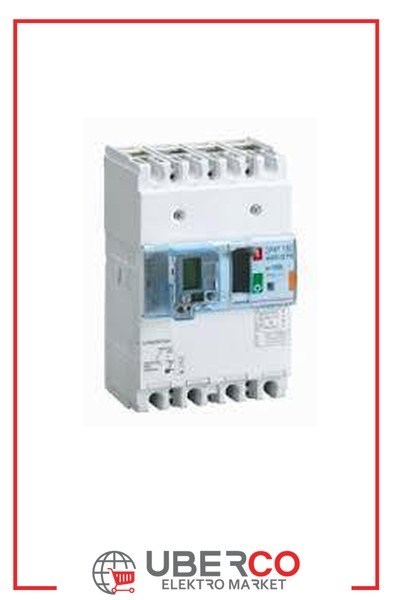 LEGRAND 420075Legrand DPX3 160 Kompakt Şalter - Termik manyetik - 4 kutup - Entegre kaçak akım modüllü - Icu(kA) 25 - In(A) 100Legrand DPX3 160 Kompakt Şalter - Termik manyetik - 4 kutup{ubercoelektromarket}