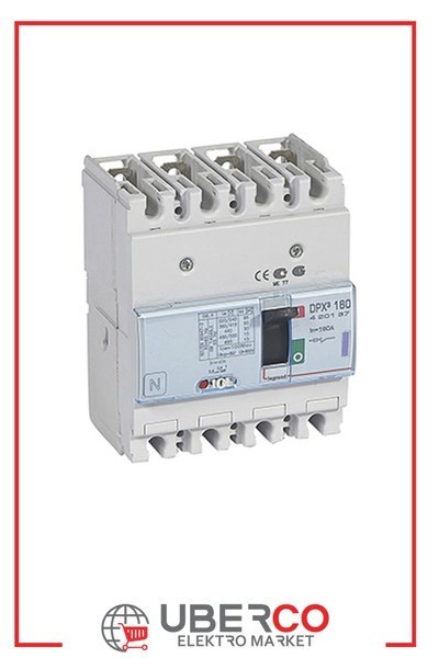 LEGRAND 420137Legrand DPX3 160 Kompakt Şalter - Termik manyetik - 4 kutup - Icu(kA) 50 - In(A) 160Legrand DPX3 160 Kompakt Şalter - Termik manyetik - 4 kutup{ubercoelektromarket}