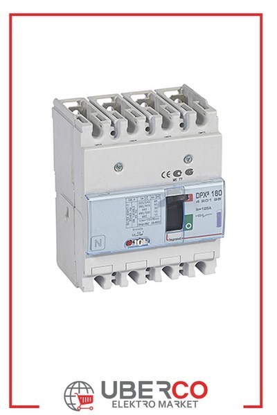 LEGRAND 420136Legrand DPX3 160 Kompakt Şalter - Termik manyetik - 4 kutup - Icu(kA) 50 - In(A) 125Legrand DPX3 160 Kompakt Şalter - Termik manyetik - 4 kutup{ubercoelektromarket}