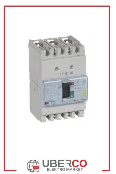 LEGRAND 420007Legrand DPX3 160 Kompakt Şalter - Termik manyetik - 3 kutup - Icu(kA) 16 - In(A) 160Legrand DPX3 160 Kompakt Şalter - Termik manyetik - 3 kutup{ubercoelektromarket}