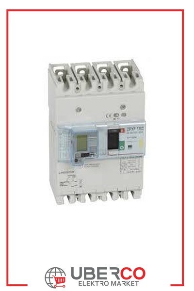 LEGRAND 420035Legrand DPX3 160 Kompakt Şalter - Termik manyetik - 4 kutup - Entegre kaçak akım modüllü - Icu(kA) 16 - In(A) 100Legrand DPX3 160 Kompakt Şalter - Termik manyetik - 4 kutup{ubercoelektromarket}