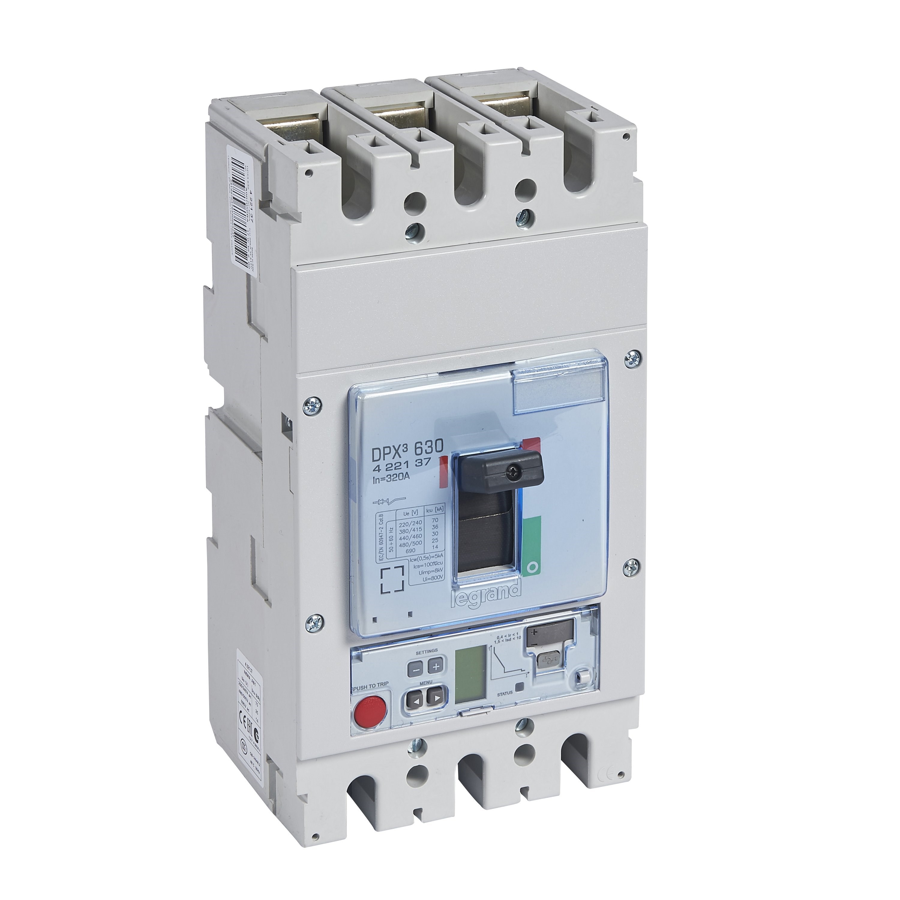 LEGRAND 422423Legrand DPX3 1600 Kompakt Şalter - Elektronik Sg Versiyon - 3 kutup - Icu(kA) 70 - In(A) 1600Legrand DPX3 1600 Kompakt Şalter - Elektronik Sg Versiyon{ubercoelektromarket}