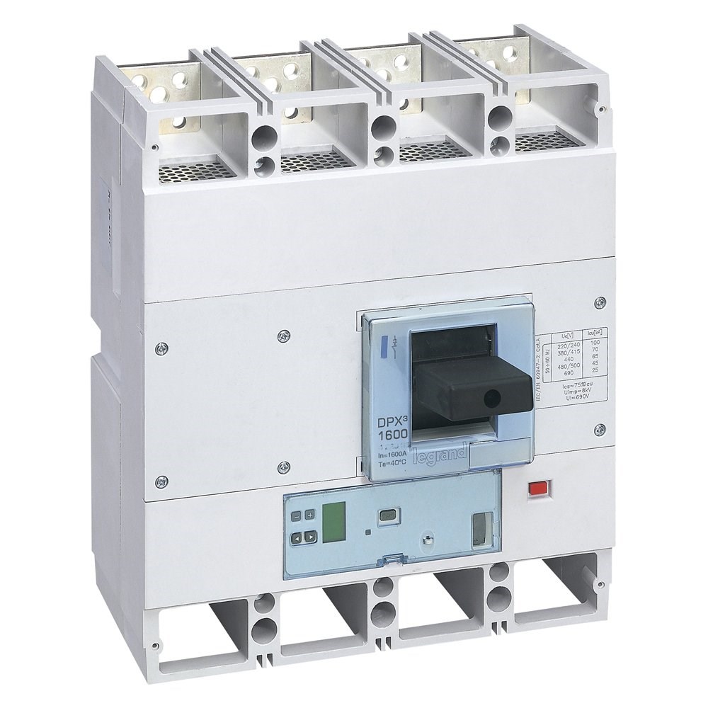 LEGRAND 422344Legrand DPX3 1600 Kompakt Şalter - Elektronik S2 Versiyon - 4 kutup - Icu(kA) 100 - In(A) 1250Legrand DPX3 1600 Kompakt Şalter - Elektronik S2 Versiyon{ubercoelektromarket}