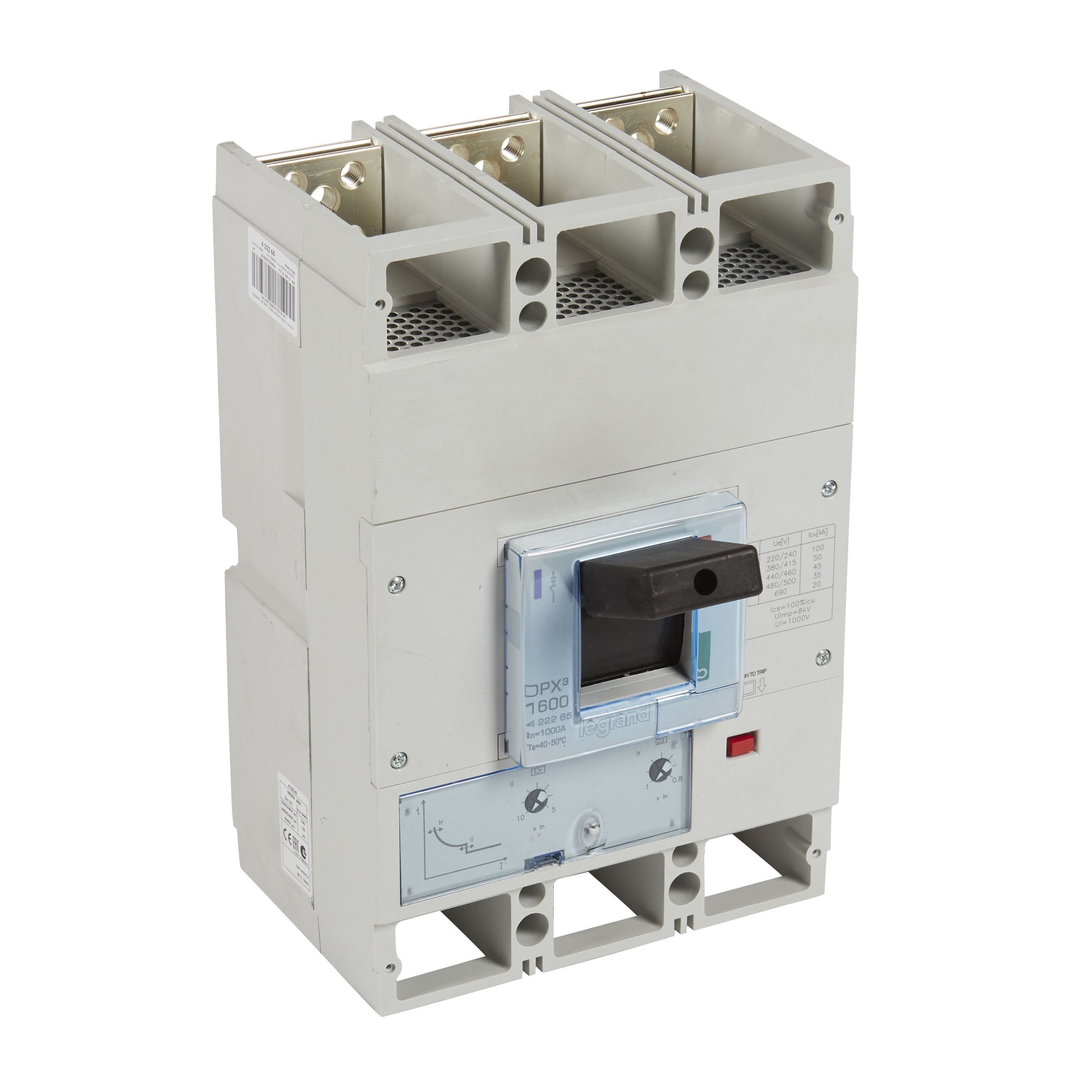LEGRAND 422265Legrand DPX3 1600 Kompakt Şalter - Termik manyetik şalter - 3 kutup - Icu(kA) 50 - In(A) 1000Legrand DPX3 1600 Kompakt Şalter - Termik manyetik şalter{ubercoelektromarket}